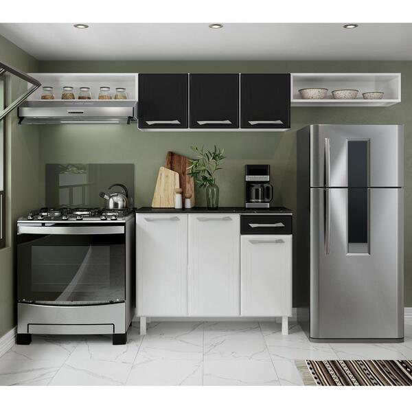 Cozinha De Aço Compacta 4 Peças Rose Multimóveis Smart Cr6116