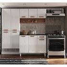 Cozinha De Aço Compacta Com Nicho Aéreo 4 Peças Amanda Multim