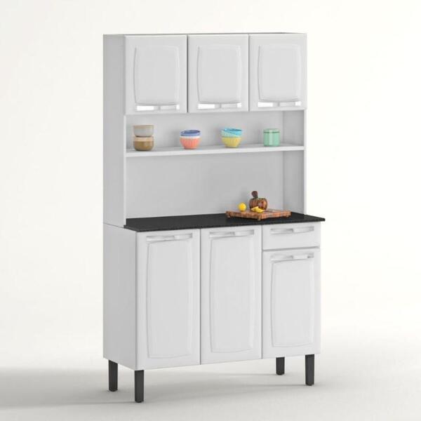 Cozinha De Aço Compacta Itatiaia Rose 6 Portas E 1 Gaveta Bra