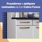 Cozinha De Aço Compacta Mirage New 6 Portas 3 Gavetas Branco