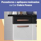 Cozinha De Aço Compacta Mirage New 6 Portas 3 Gavetas Branco/