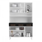 Cozinha De Aço Compacta Mirage New 6 Portas 3 Gavetas Branco/