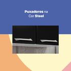 Cozinha De Aço Compacta Smart 7 Portas 1 Nicho Branco/preto -