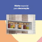 Cozinha De Aço Compacta Smart 7 Portas 1 Nicho Branco/preto -