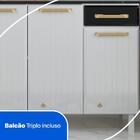 Cozinha De Aço Compacta Telasul Diamante 4pçs C/ Kit Bco/pto