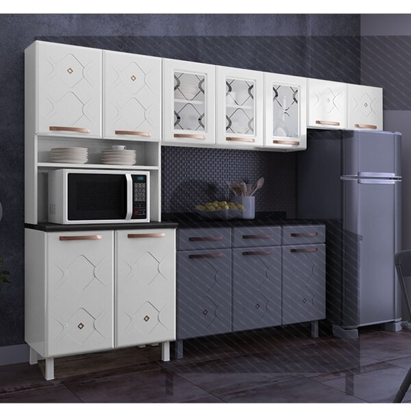 Cozinha De Aço Compacta Telasul Mirage 3 Peças Branco