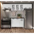 Cozinha De Aço Compacta Telasul Rubi Branco C/ Balcão