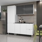 Cozinha De Aço Completa 3 Peças 7 Portas 2 Gavetas Com Tampo