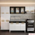 Cozinha De Aço Completa 3 Vidros Com Balcão De Pia 14 Portas