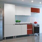 Cozinha De Aço Completa 4 Peças 8 Portas 2 Gavetas Com Tampo