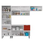 Cozinha De Aço Completa 4 Peças 8 Portas 2 Gavetas Com Tampo