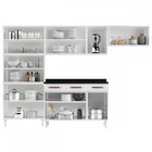 Cozinha De Aço Completa Mirage New 14 Portas 3 Gavetas Branco