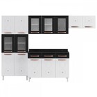 Cozinha De Aço Completa Mirage New 14 Portas 3 Gavetas Branco