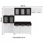 Cozinha De Aço Completa Mirage New 14 Portas 3 Gavetas Branco