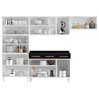 Cozinha De Aço Completa Mirage New 14 Portas 3 Gavetas Branco