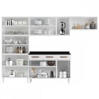 Cozinha De Aço Completa Mirage New 14 Portas 3 Gavetas Branco