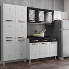 Cozinha De Aço Completa Mirage New 14 Portas 3 Gavetas Branco