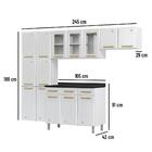 Cozinha De Aço Completa Telasul Diamante 4pçs 3vd Branco