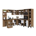 Cozinha De Canto Modulada 10 Peças Mel Branco Paloma Megasul