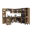 Cozinha De Canto Modulada 10 Peças Mel Preto Paloma Megasul