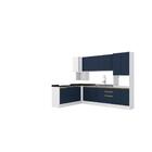 Cozinha De Canto Modulada Celeste Kappesberg 100% Mdf Branco/