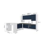 Cozinha De Canto Modulada Celeste Kappesberg 100% Mdf Branco/