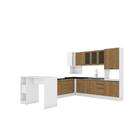 Cozinha De Canto Modulada Celeste Kappesberg 100% Mdf Branco/