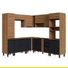 Cozinha De Canto Modulada Completa Laura 210 X 235 Cm Balcão