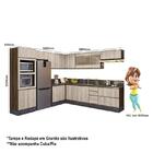 Cozinha De Canto Modulada Kali Premium 11 Peças - Nicioli