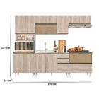 Cozinha Elvis Com Tampo Cooktop 11 Portas Branco Arezzo Tana