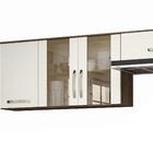 Cozinha Fit 8 Portas Amendoa Rústico/off White Cristal - Nici