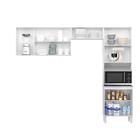 Cozinha Fit 8 Portas Branco/chumbo - Nicioli