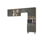 Cozinha Fit Carvalho/chumbo - Nicioli