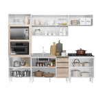Cozinha Frank Com Tampo Cooktop 11 Portas Branco Arezzo Tana