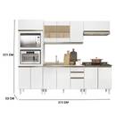 Cozinha Frank Com Tampo Cooktop 11 Portas Branco Tana Decor