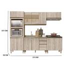 Cozinha Frank Com Tampo Cooktop 11 Portas Carvalho Arezzo Tan