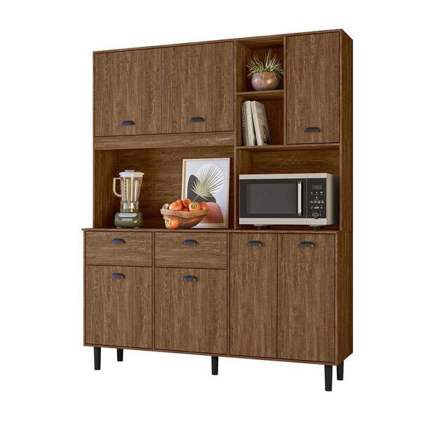 Cozinha Gaba 7 Portas 2 Gavetas Évora Rústico - Fdecor