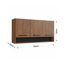 Cozinha Giovanna 4pçs 8 Portas Freijo/preto Freijó/preto