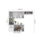 Cozinha Gisele Pop - Naturale/off White