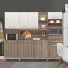 Cozinha Grande Completa 8 Portas 2 Gavetas Carvalho Nature Of