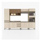 Cozinha Greta 6 Pçs 14 Portas Crema Crema