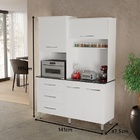 Cozinha Holanda Branco - Passe Bem Móveis