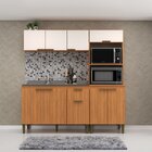 Cozinha Iara Modulada 3 Peças Com Torre Quente Freijó/off Whi