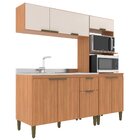 Cozinha Iara Modulada 3 Peças Com Torre Quente Freijó/off Whi