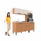 Cozinha Iara Modulada 3 Peças Com Torre Quente Freijó/off Whi