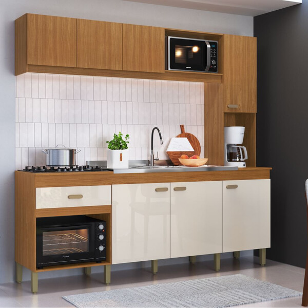 somedayスタースプリグスツールDX ブラウン Cozinha Indekes Dubai 7 Portas 1 Gaveta | Leroy Merlin