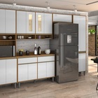 Cozinha Inova 01 Freijó/branco – Vitamov