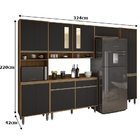 Cozinha Inova 01 Freijó/grafite – Vitamov