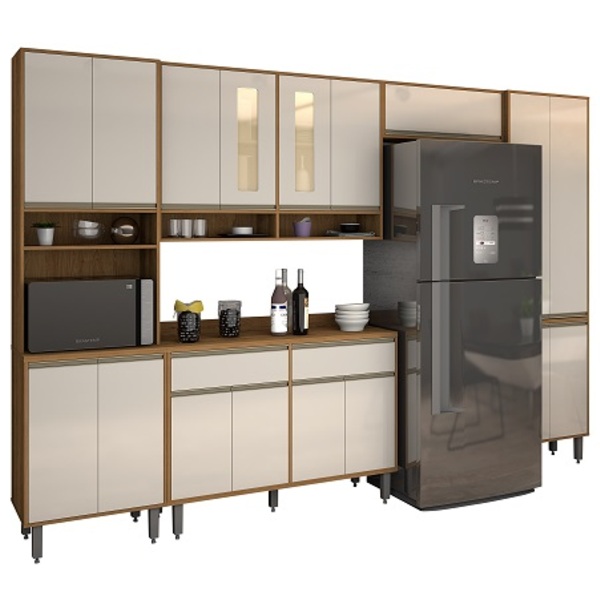 Cozinha Inova 01 Freijó/off White – Vitamov