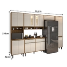 Cozinha Inova 01 Freijó/off White – Vitamov